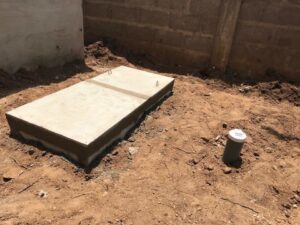 Biofill digester toilet at Othaya,Nyeri County.